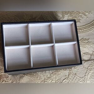 Landici Elegant Black and White Stackable Storage Organizer